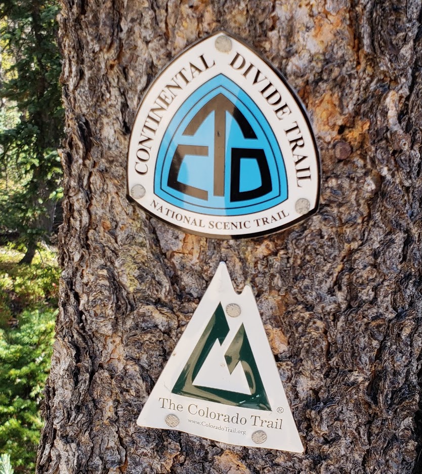 Colorado Trail and Continental Divide Scenic Trail signs
